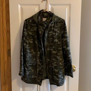 Camouflage hoodie jacket NWOT